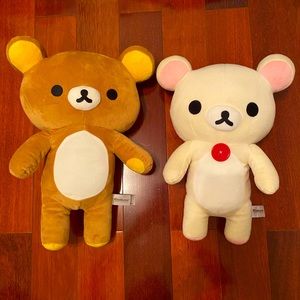 San-X Rilakkuma & Korilakkuma Plushie BUNDLE